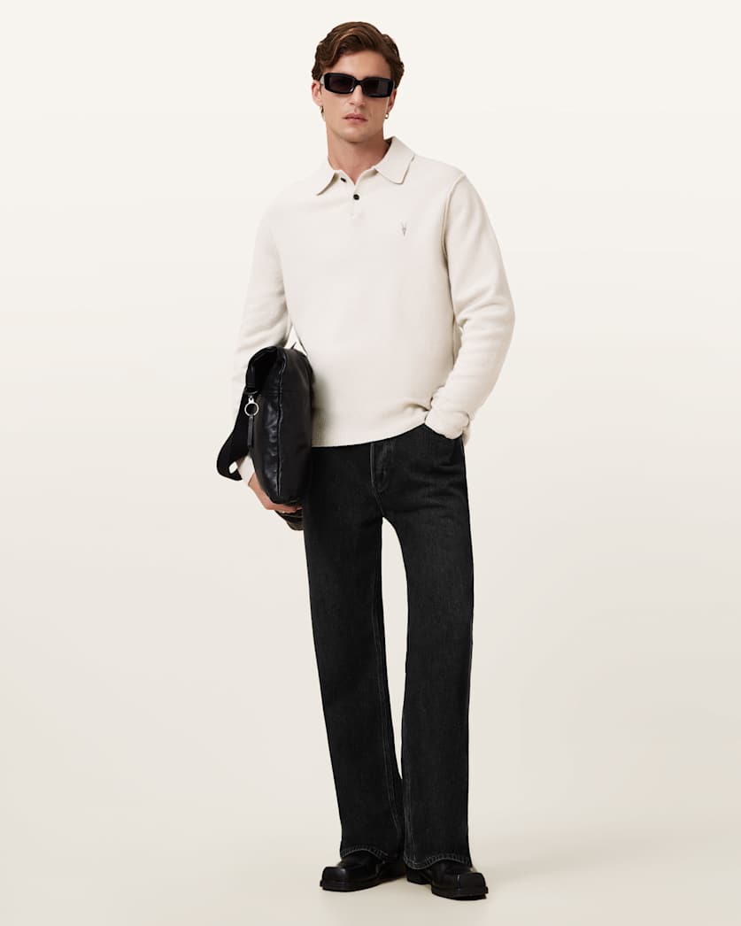 Statten Long Sleeve Ramskull Polo Jumper
