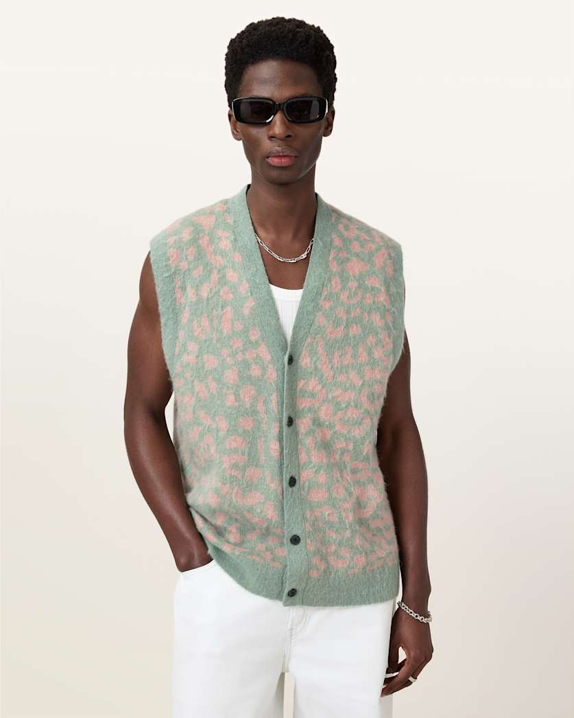 Serge Leopard Jacquard Vest