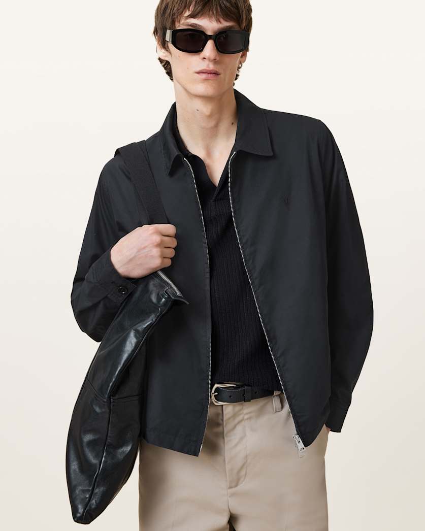 Trey Black Ramskull Pointed Collar Jacket