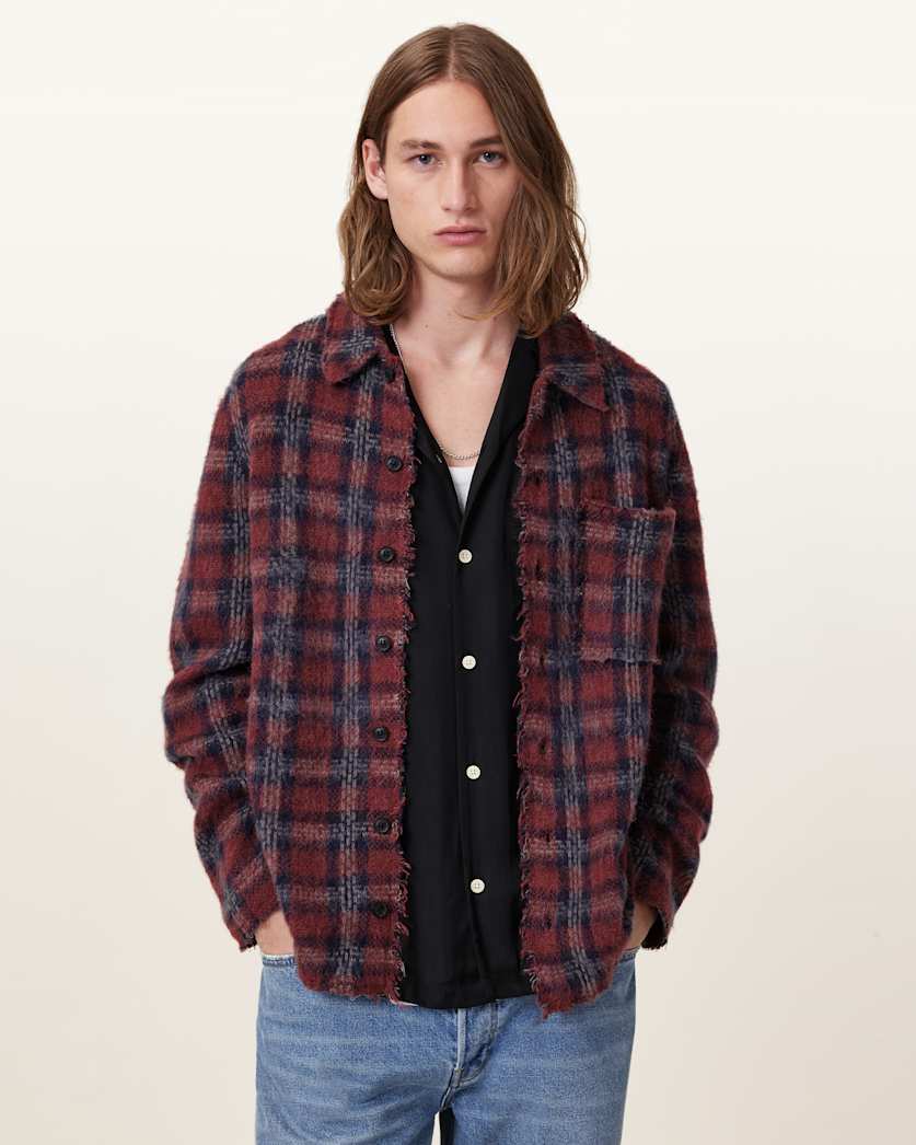 Austin Checked Brushed Cardigan