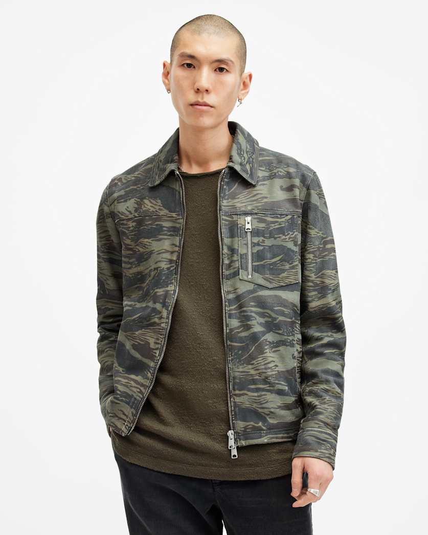 Eddy Camouflage Suede Jacket