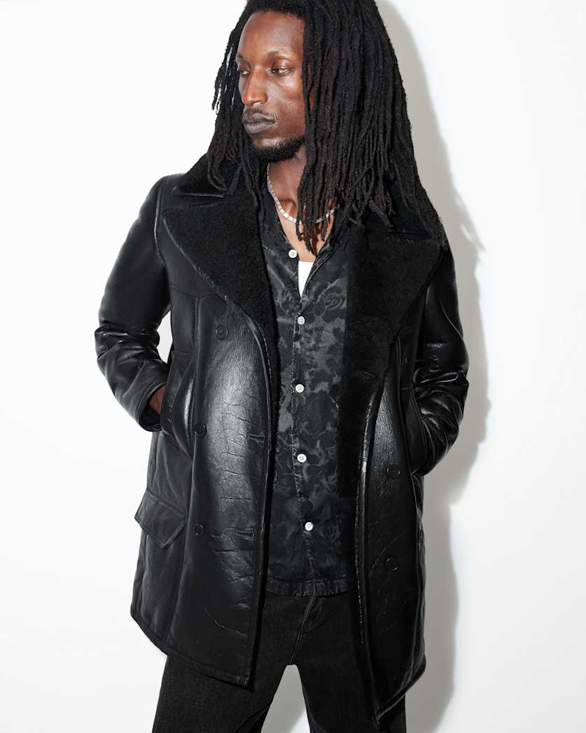 Selkirk Double Breasted Shearling Coat