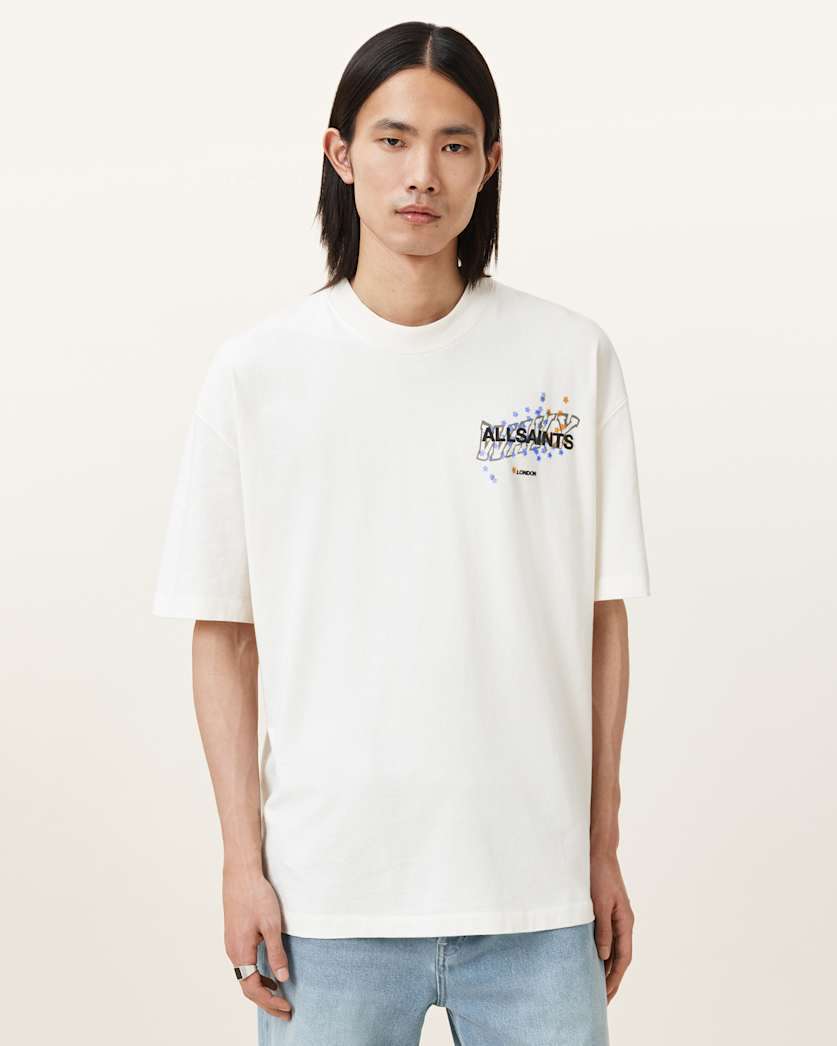 Wavy Oversized Crew Neck T-Shirt