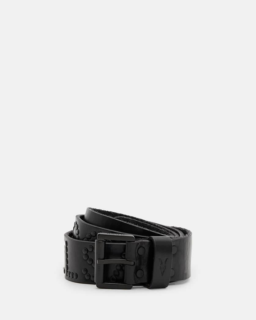 AllSaints Rock Studded Leather Belt