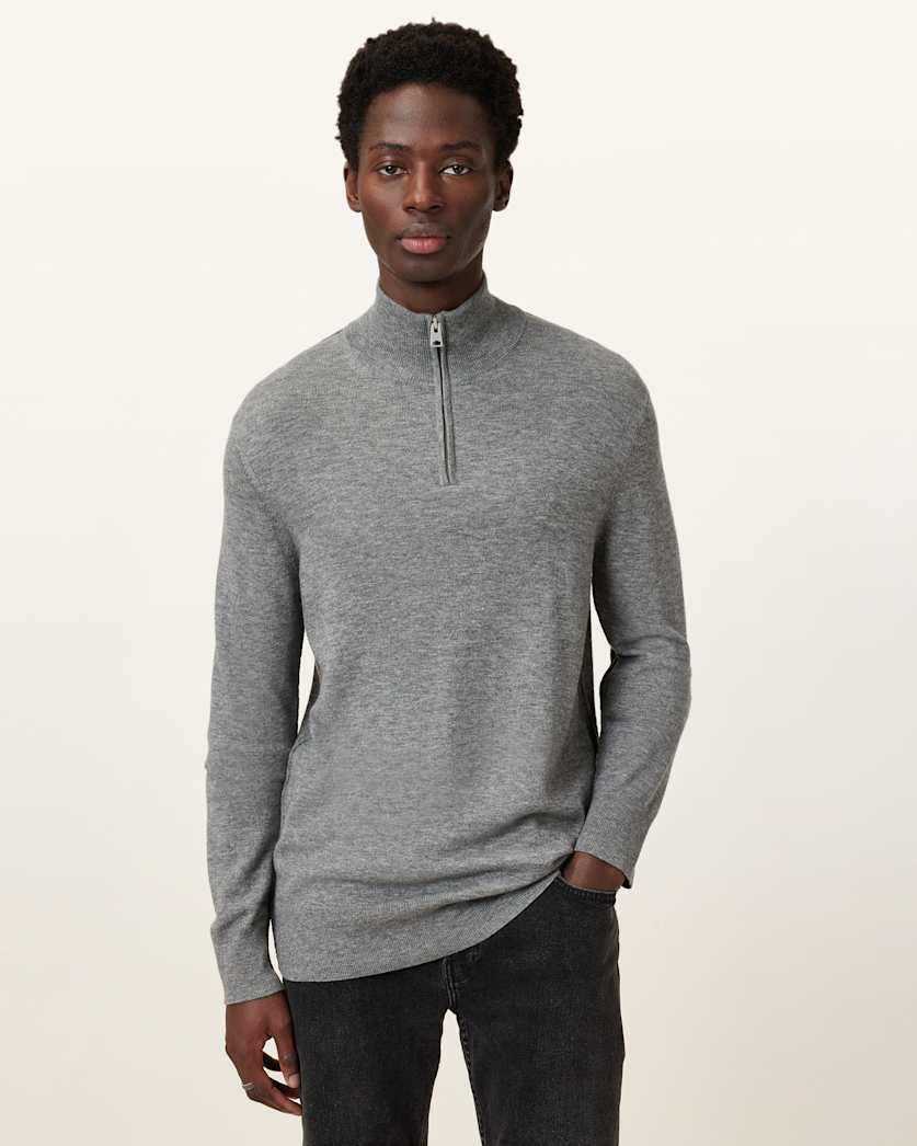 Kilburn Zip Funnel Neck Ramskull Jumper