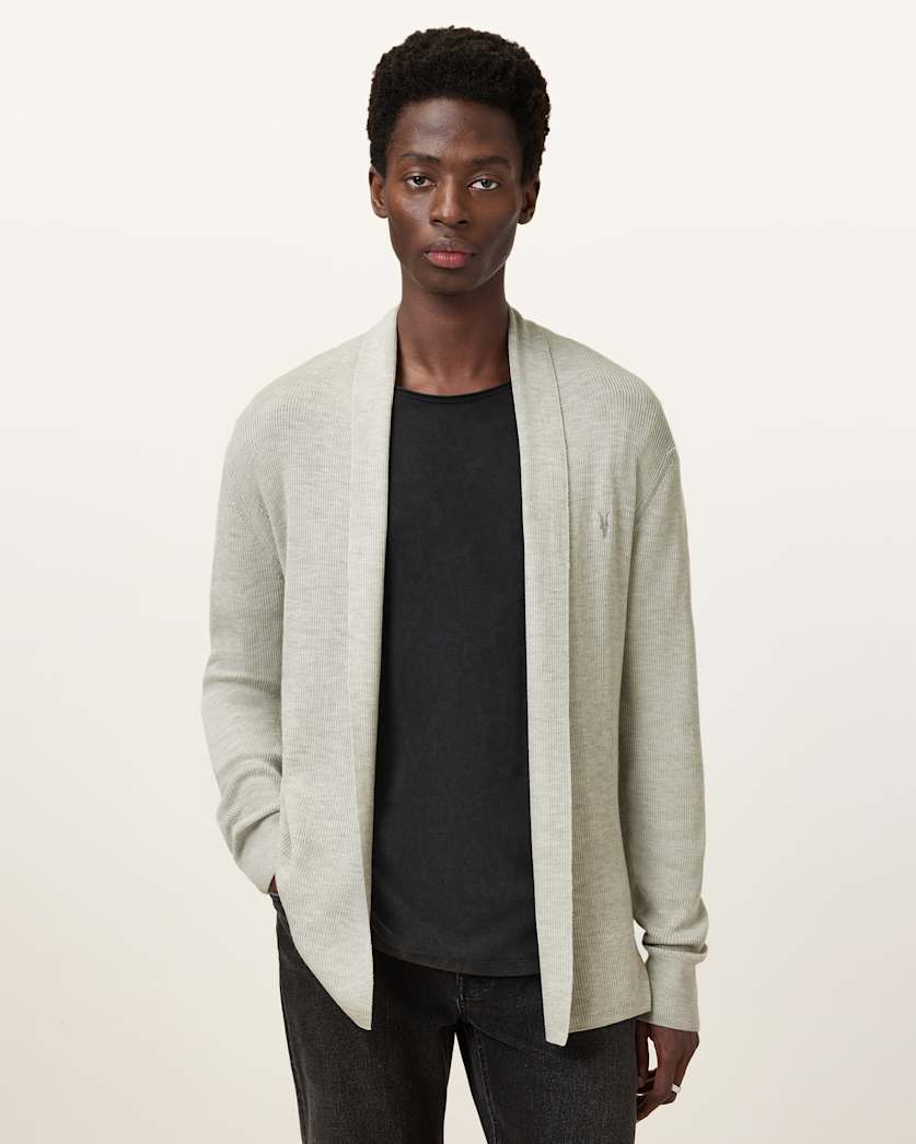 Mode Merino Wool Ramskull Open Cardigan
