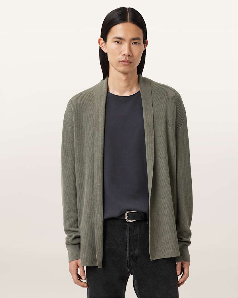 Mode Merino Wool Ramskull Open Cardigan
