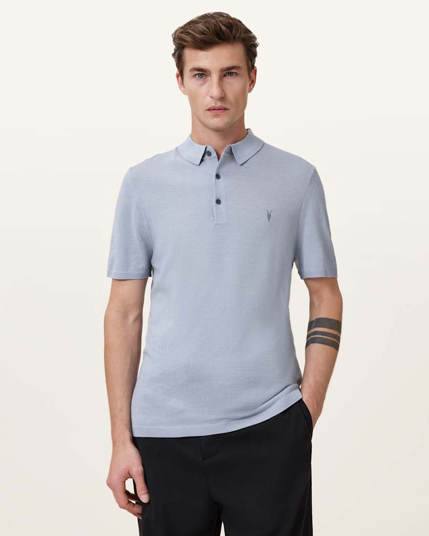 Mode Merino Short Sleeve Ramskull Polo Shirt