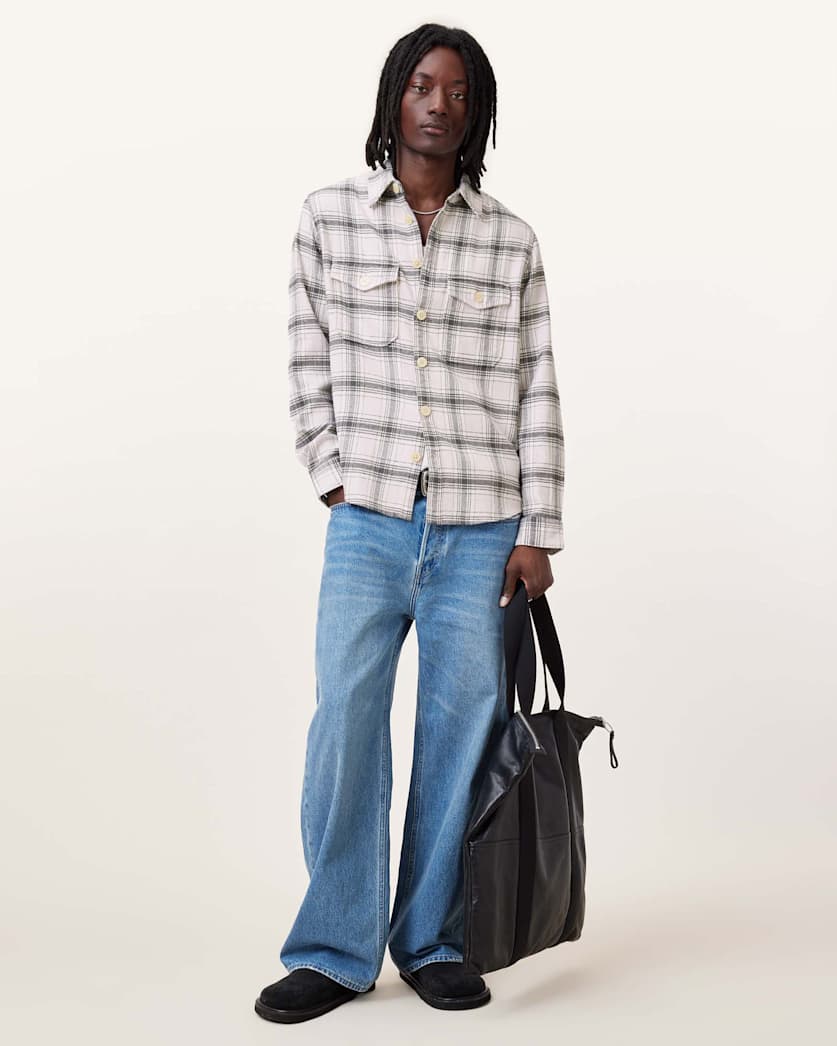 Hamura Checked Relaxed Fit Shirt