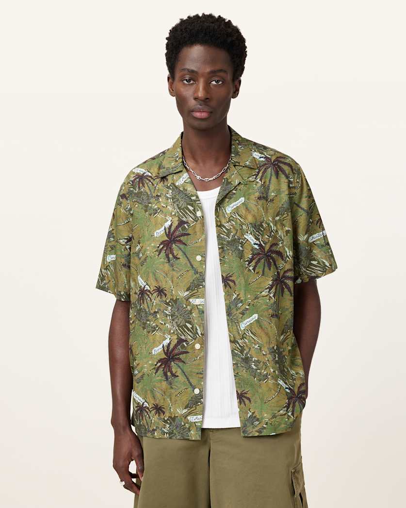 Liner Printed Relaxed Fit Shirt