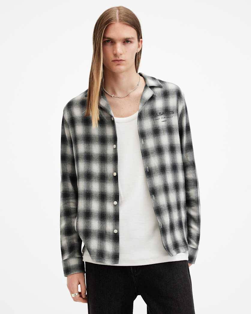Underground Logo Check Long Sleeve Shirt