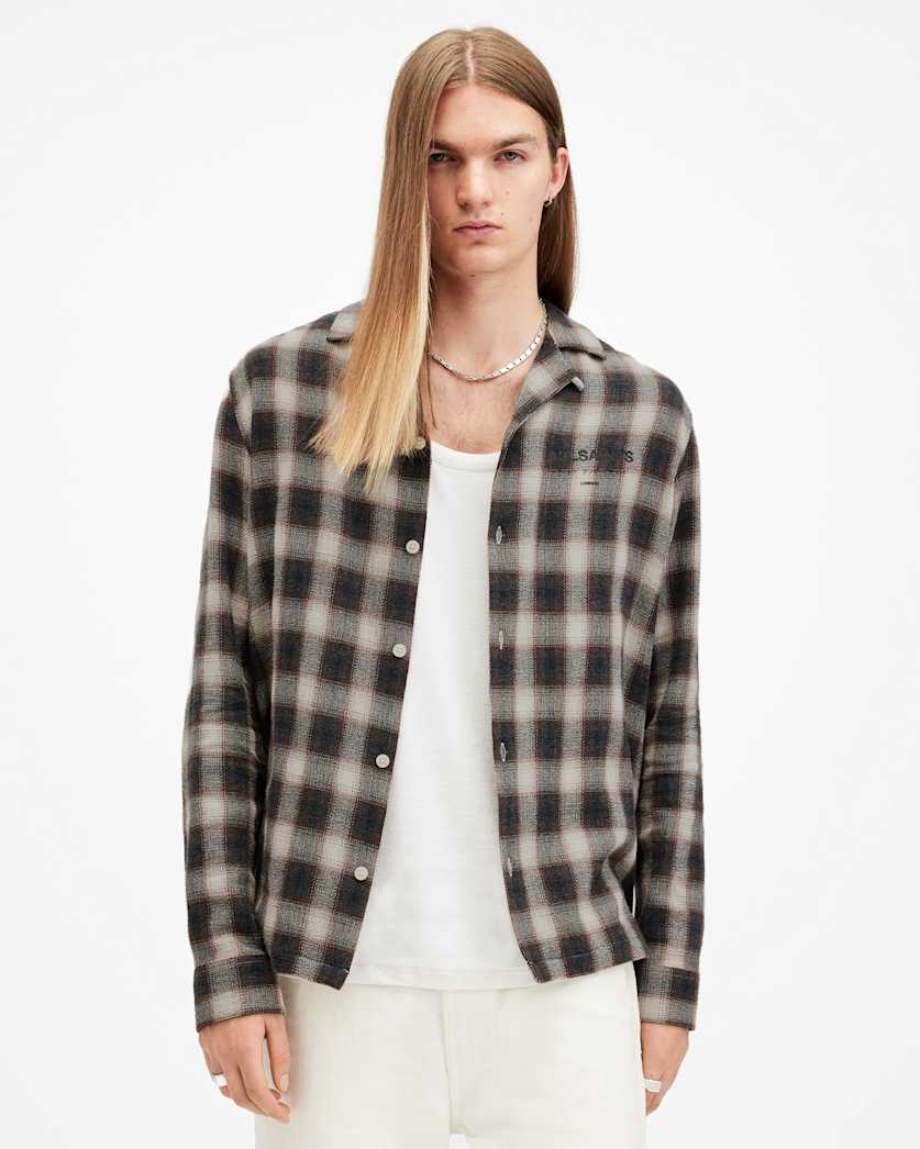 Underground Logo Check Long Sleeve Shirt