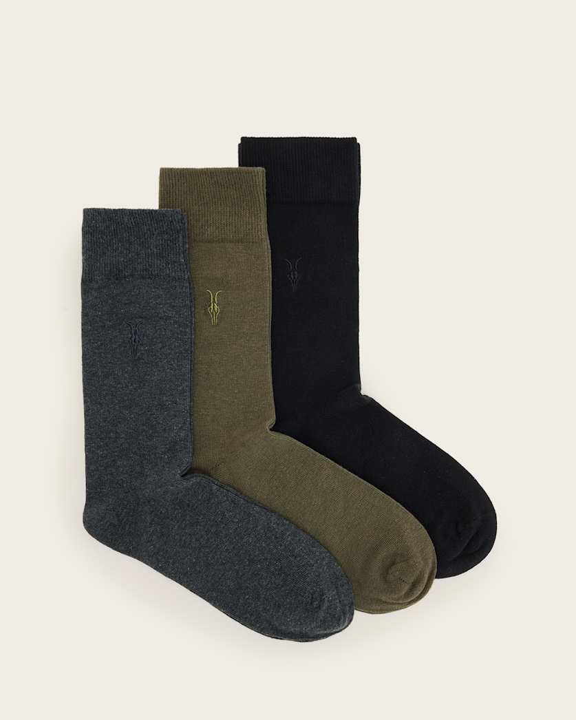 Adan Ramskull Embroidered Socks 3 Pack