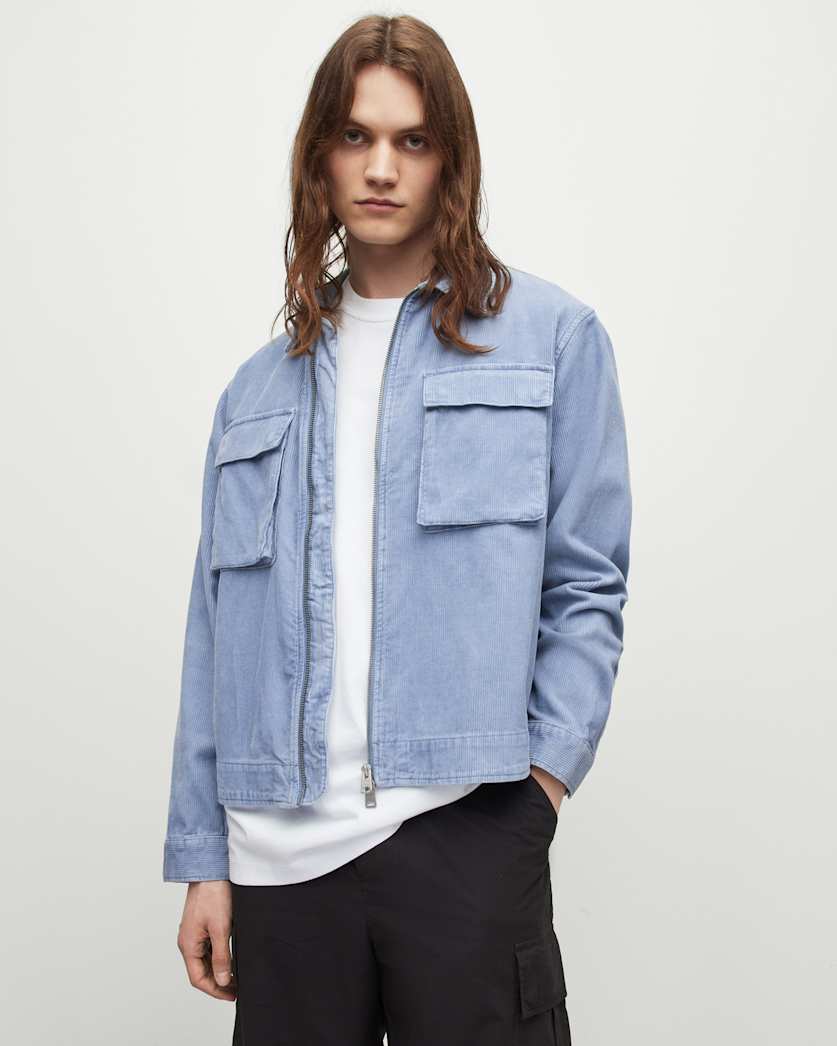 Clifton Corduroy Cropped Zip Up Jacket