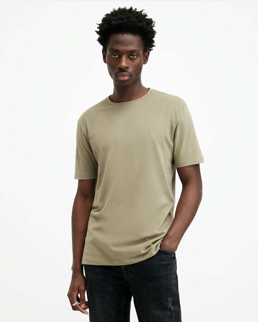 Brace Brushed Cotton Crew Neck T-Shirt