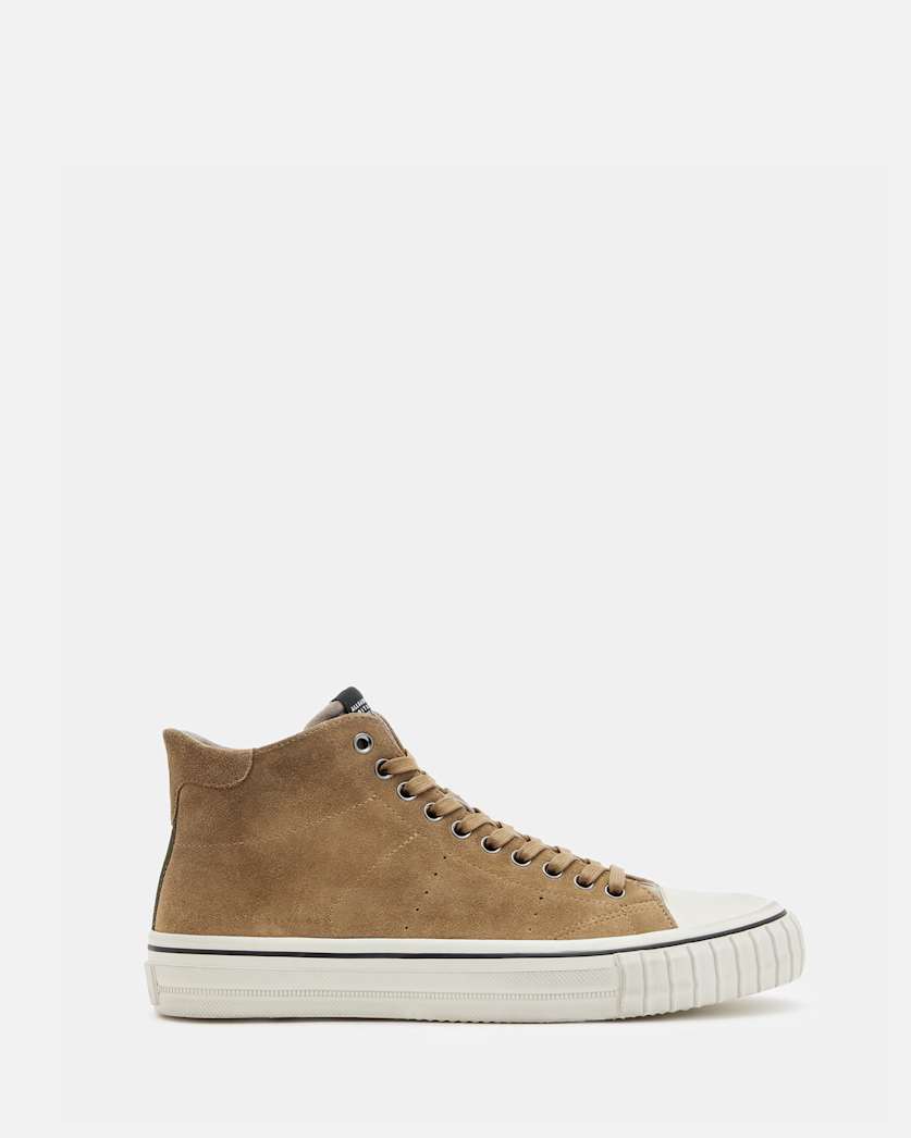 Lewis Lace Up Suede High Top Trainers