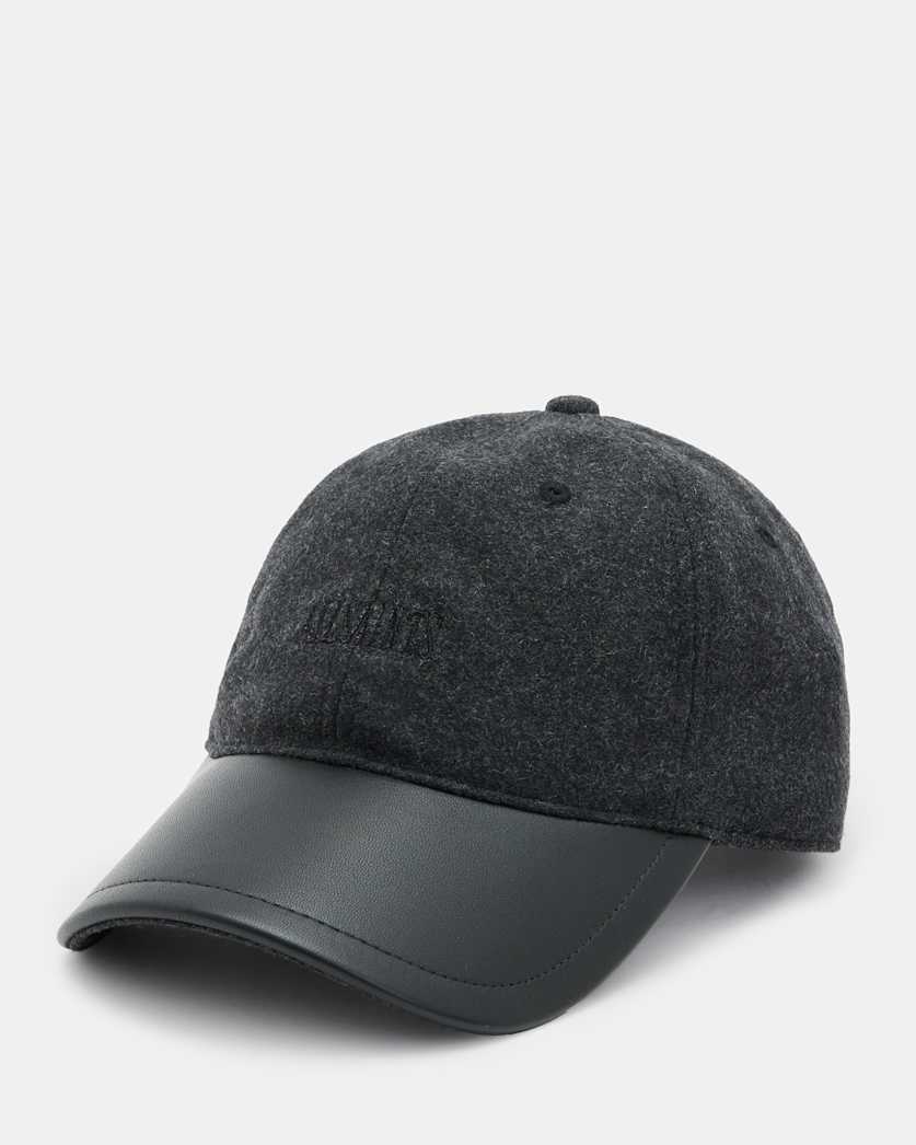 State Wool Leather Logo Baseball Cap
