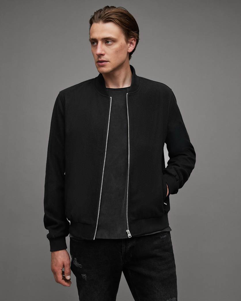 Bardsley Wool Mix Ramskull Bomber Jacket