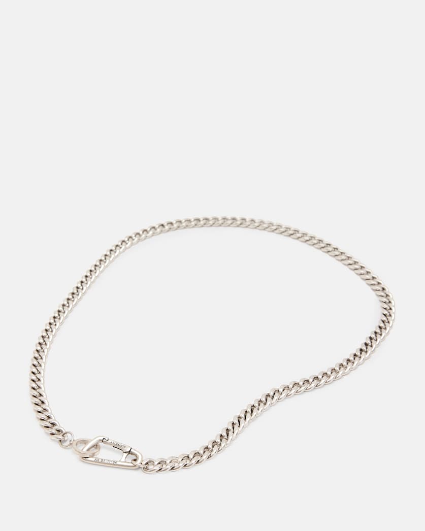 Carabiner Sterling Silver Curb Necklace