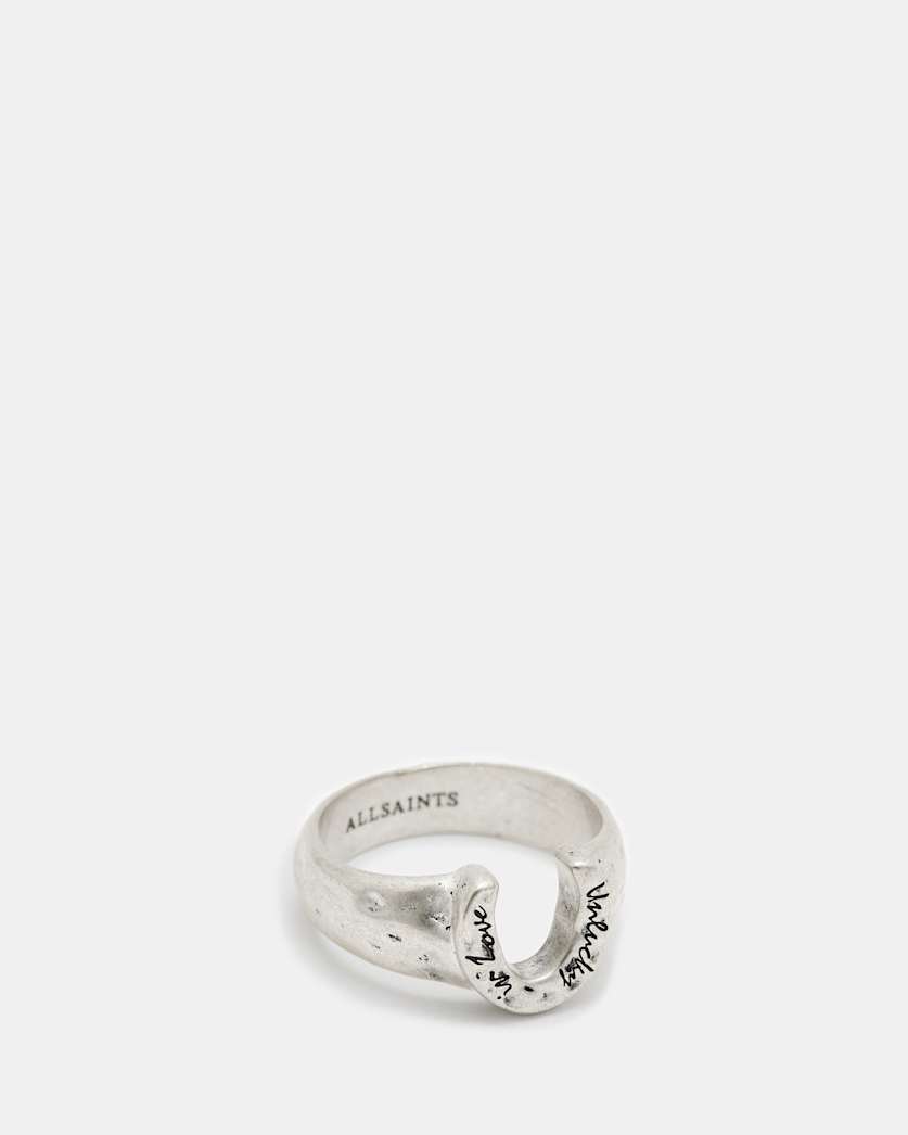 Horseshoe Sterling Silver Signet Ring