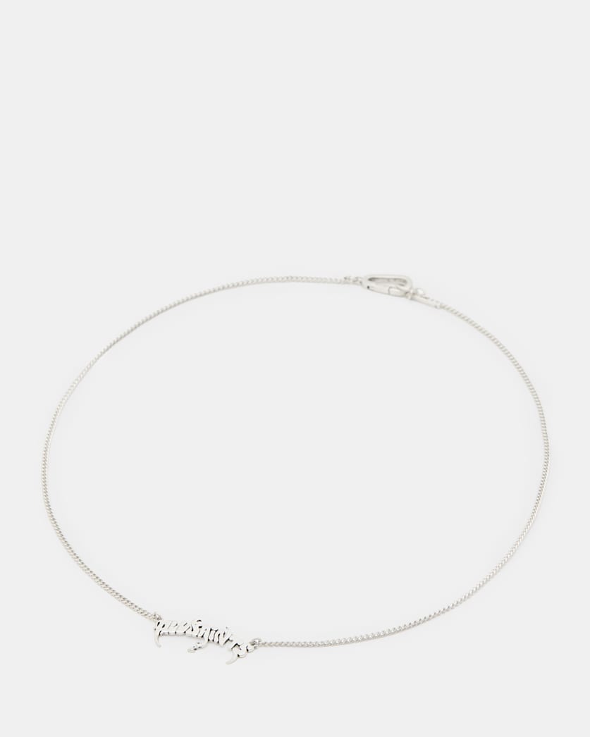 Phang Sterling Silver Logo Necklace