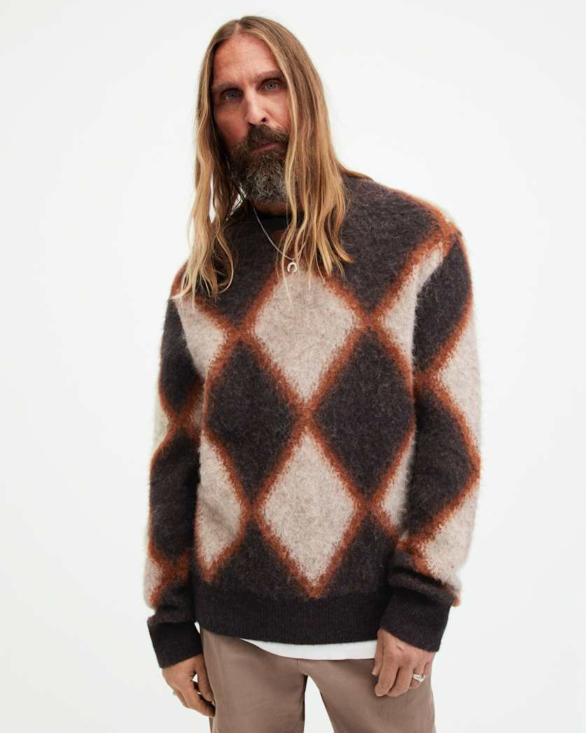 Viper Diamond Jacquard Brushed Jumper