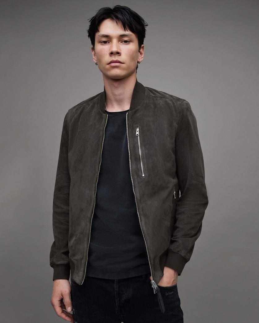 Kemble Suede Bomber Jacket