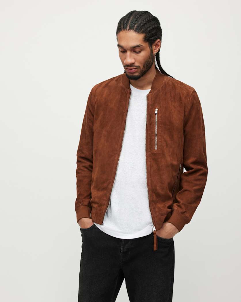Kemble Suede Bomber Jacket