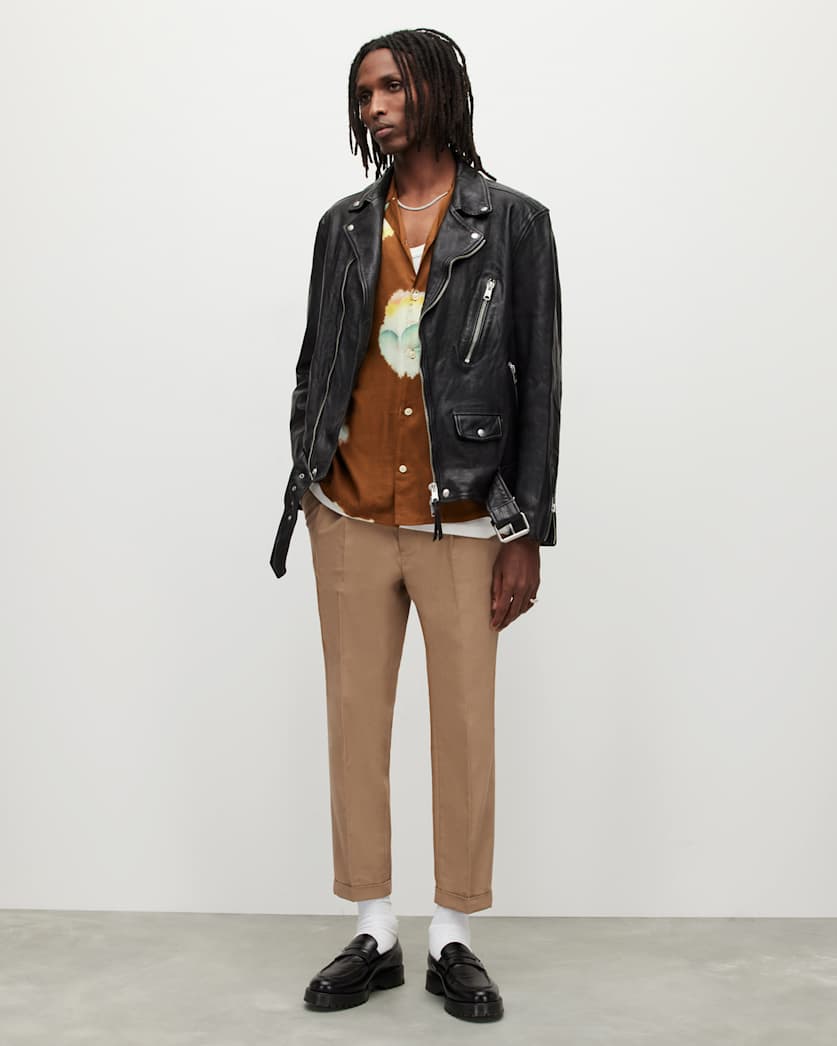 Tallis Slim Fit Cropped Trousers