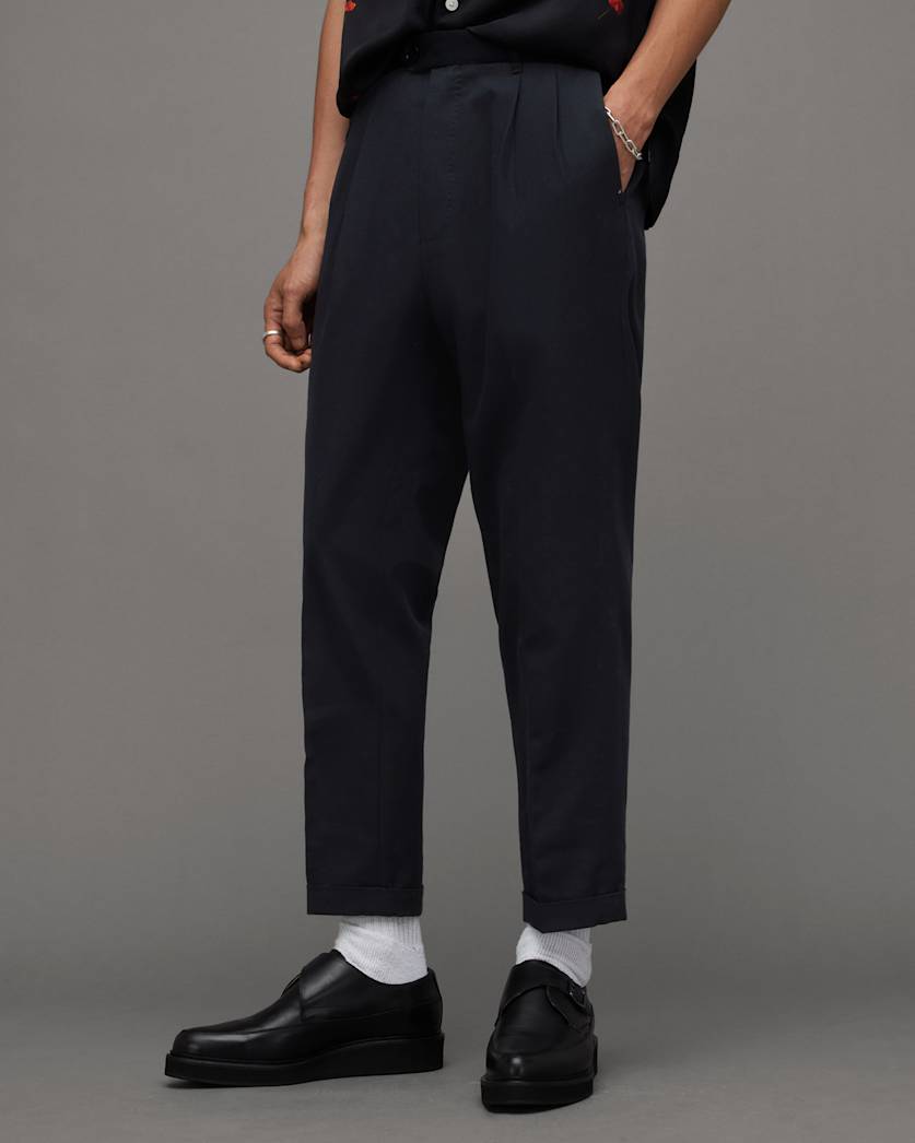 Tallis Slim Fit Cropped Trousers