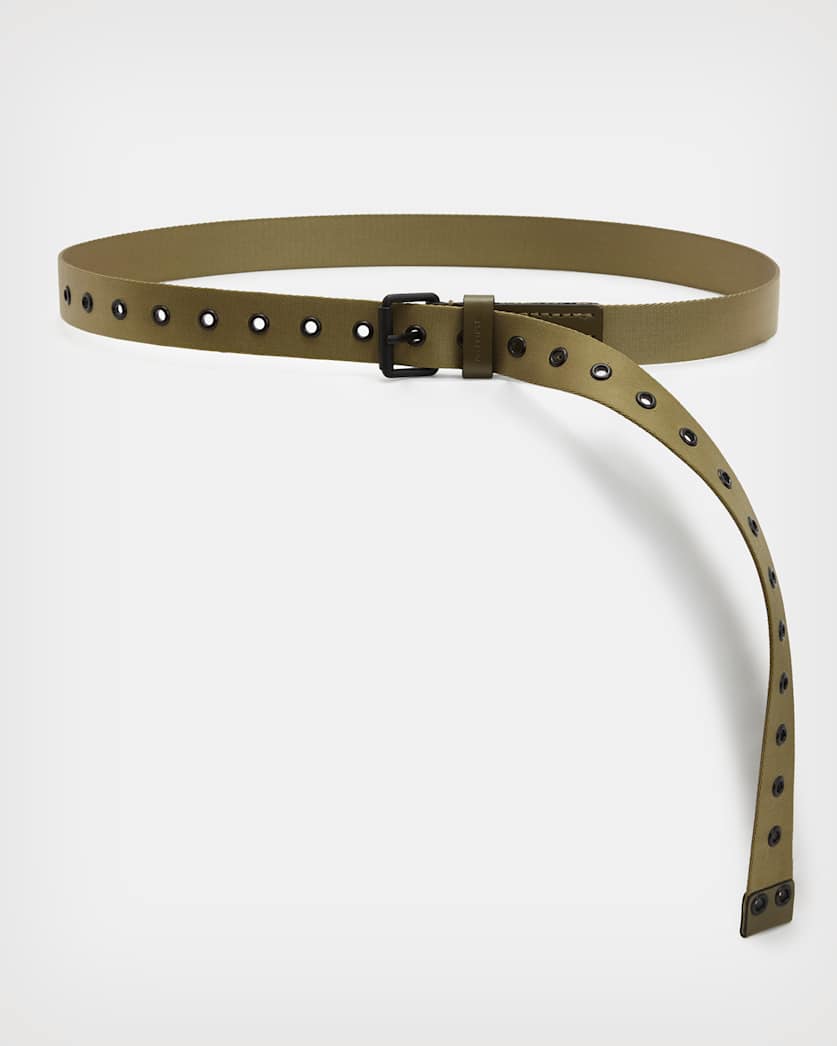 Jesse Webbing Leather Belt