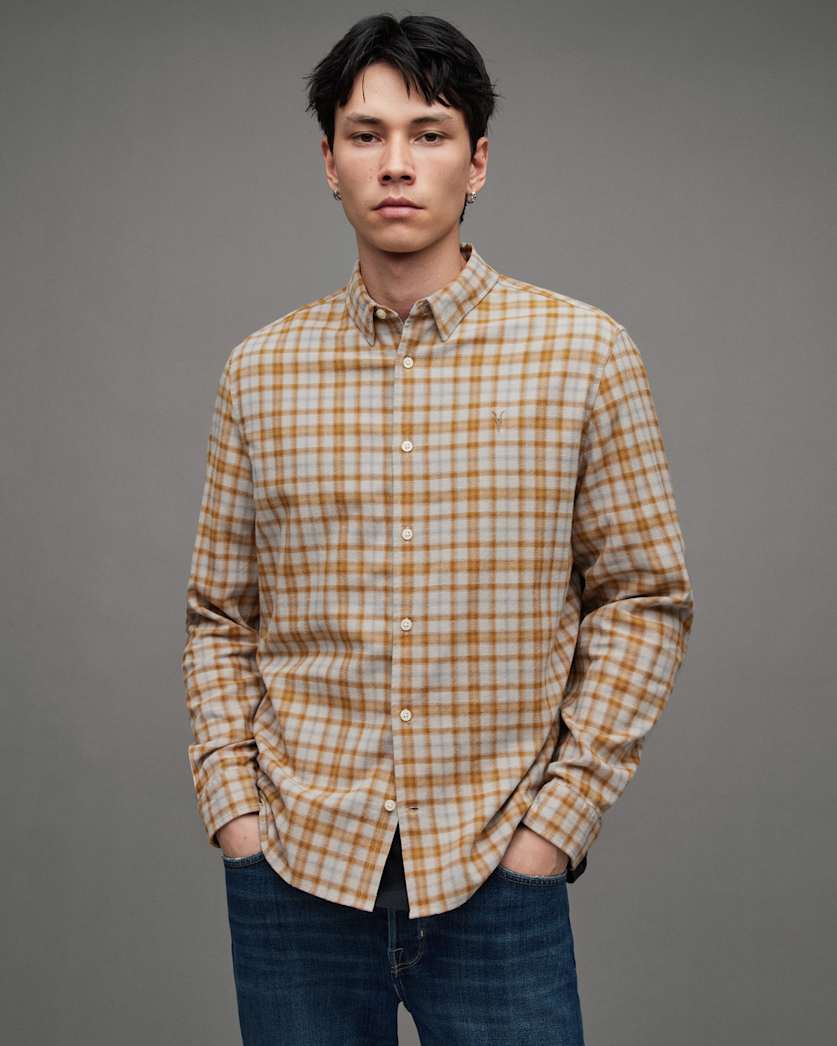 Sonny Checked Long Sleeve Ramskull Shirt