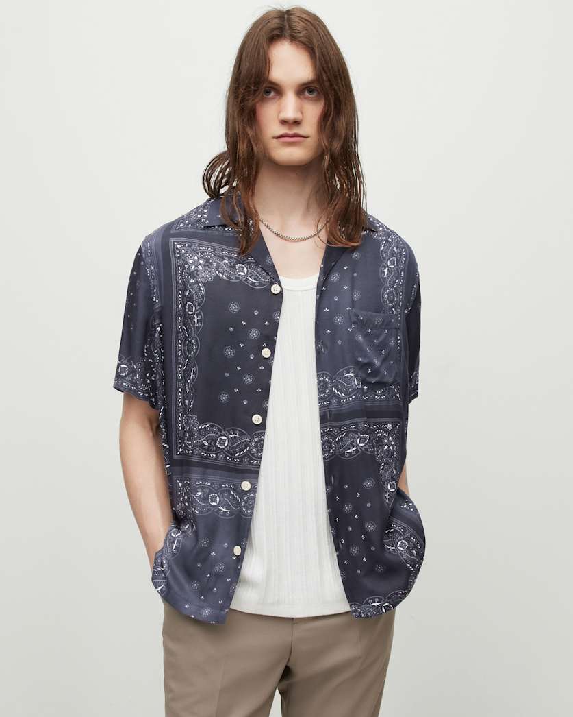 Tikal Short Sleeve Bandana Print Shirt