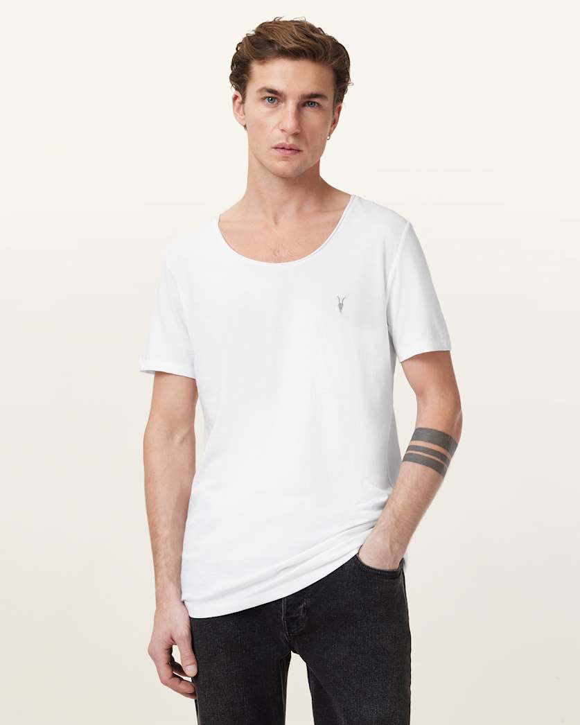 Faris Scoop Neck Slim Fit T-Shirt