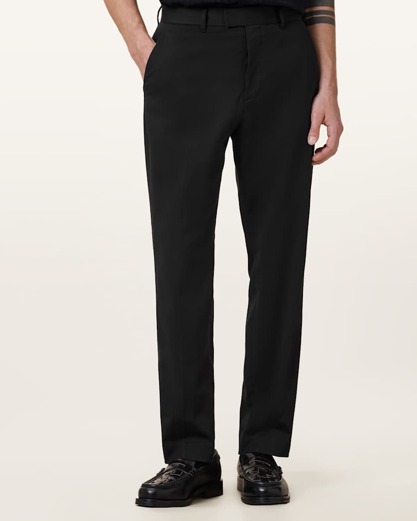 all saints Bay Tailored Trousers Black