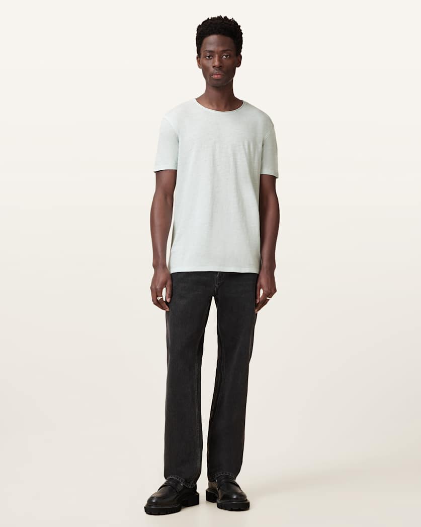 Figure Crew Neck Raw Edge T-Shirt