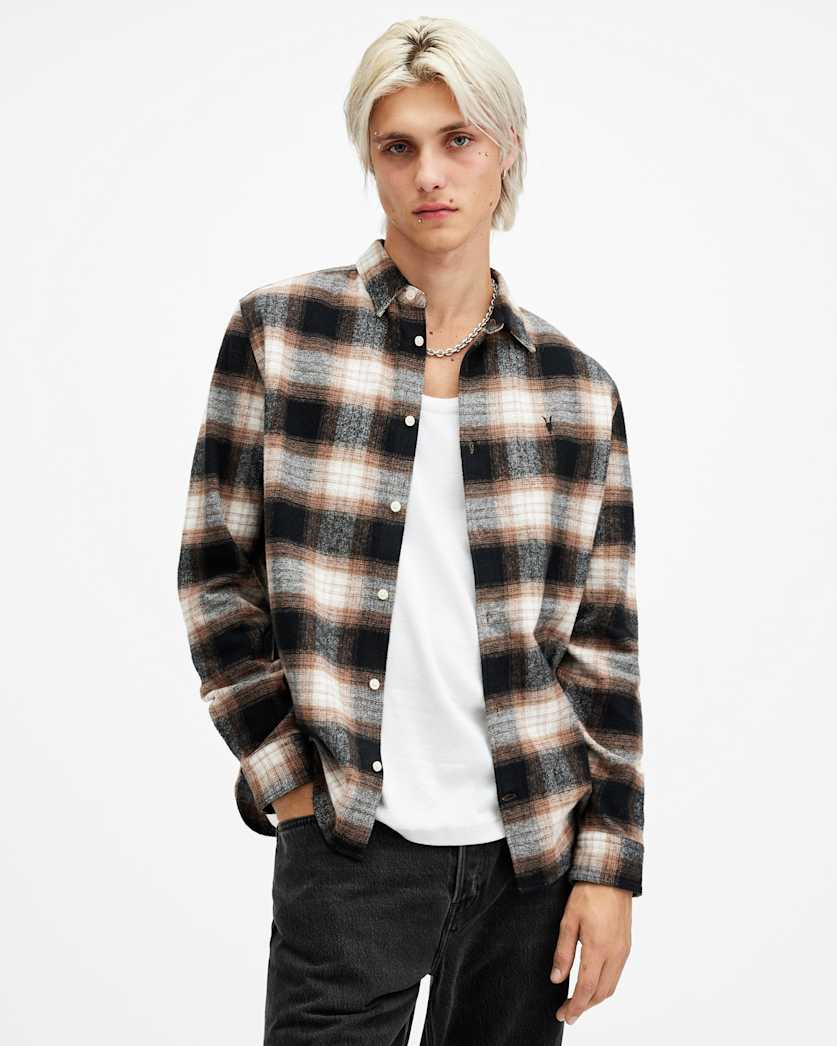 Mercy Checked Relaxed Fit Ramskull Shirt