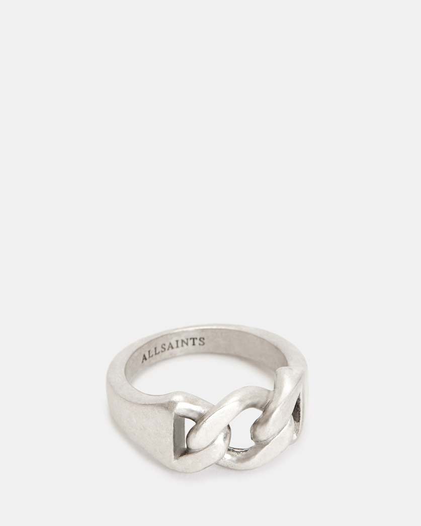 Jay Sterling Silver Curb Chain Ring