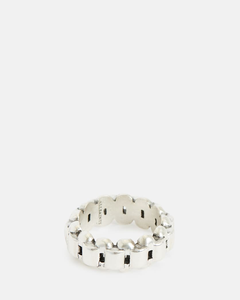 Draco Sterling Silver Chain Ring