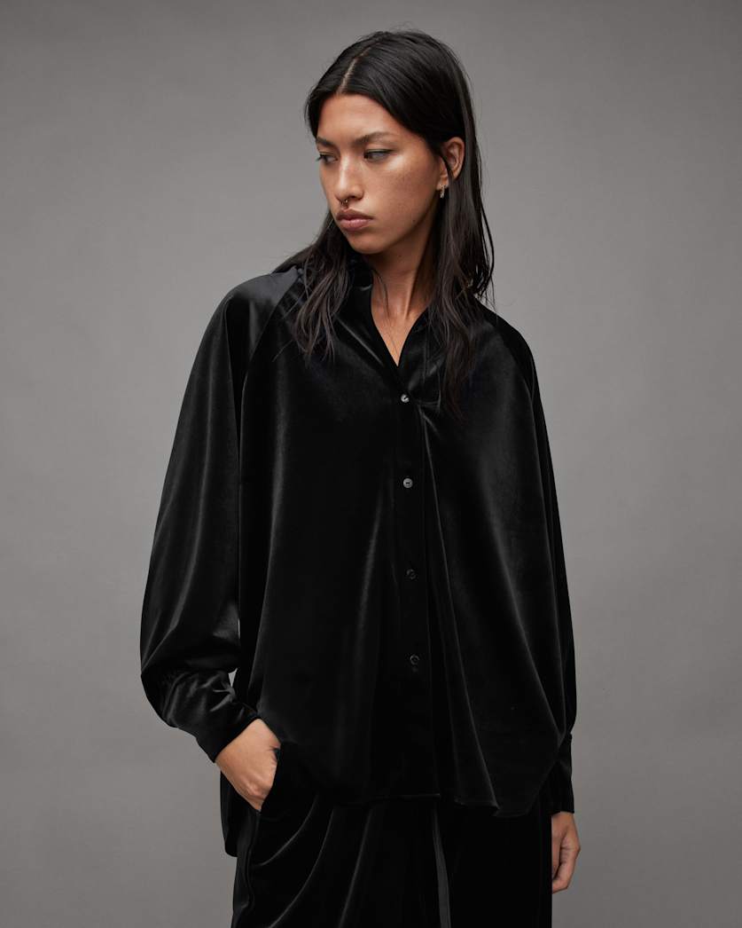 Oana Recycled Velvet Shirt
