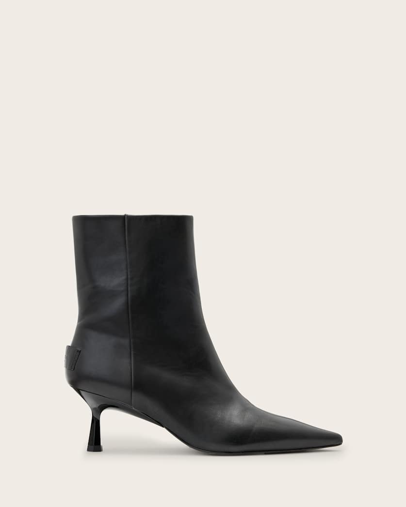 Vivian Pointed Toe Leather Boots