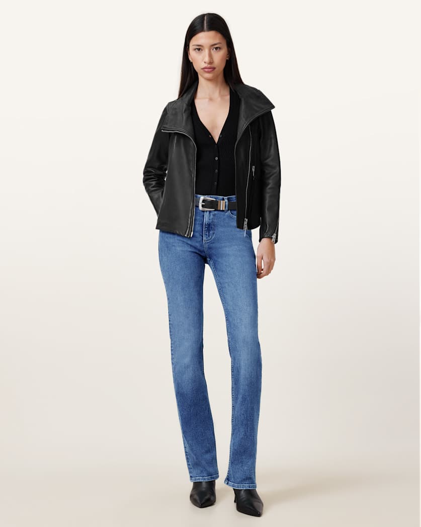 Haldan Slim Bootcut Stretch Denim Jeans