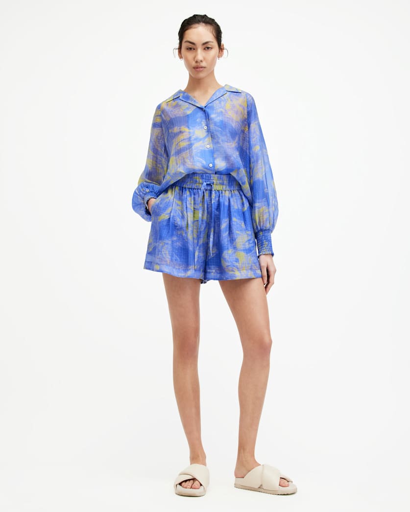 Isla Relaxed Fit Inspiral Print Shorts