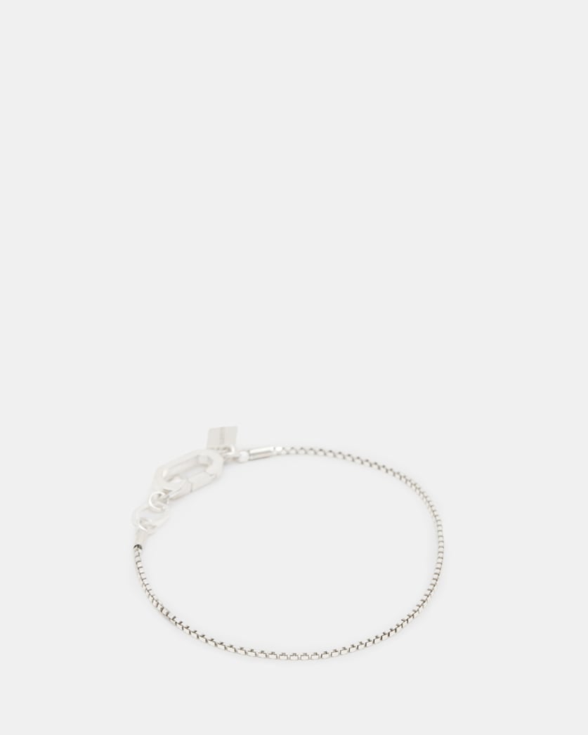 Box Chain Fine Sterling Silver Bracelet