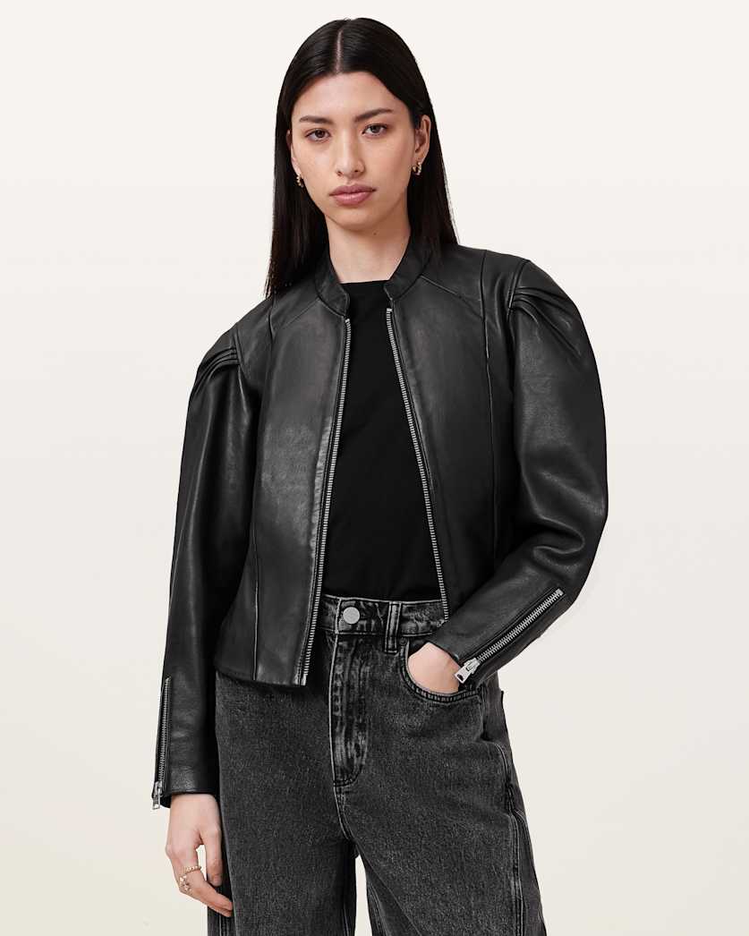 Rayna Leather Biker Jacket