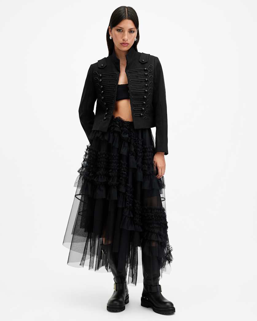 Rummy Cropped Wool Blend Jacket