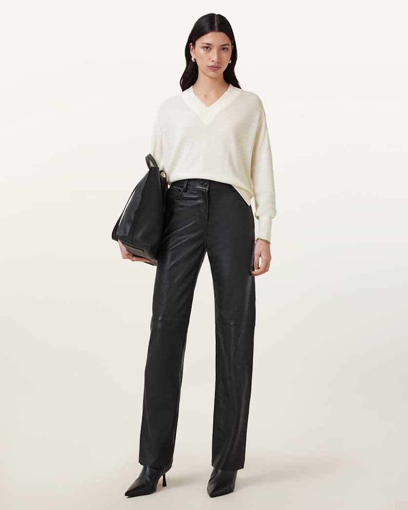 Julieana V Neck Wool Jumper