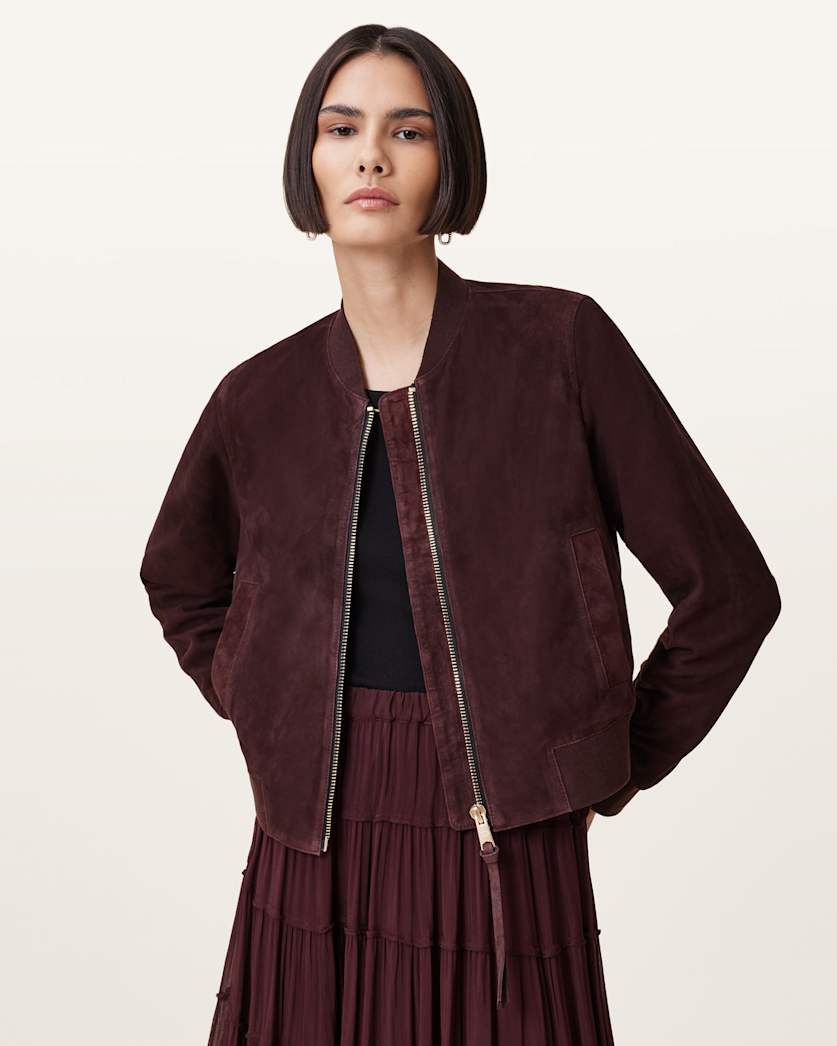 Orten Suede Bomber Jacket