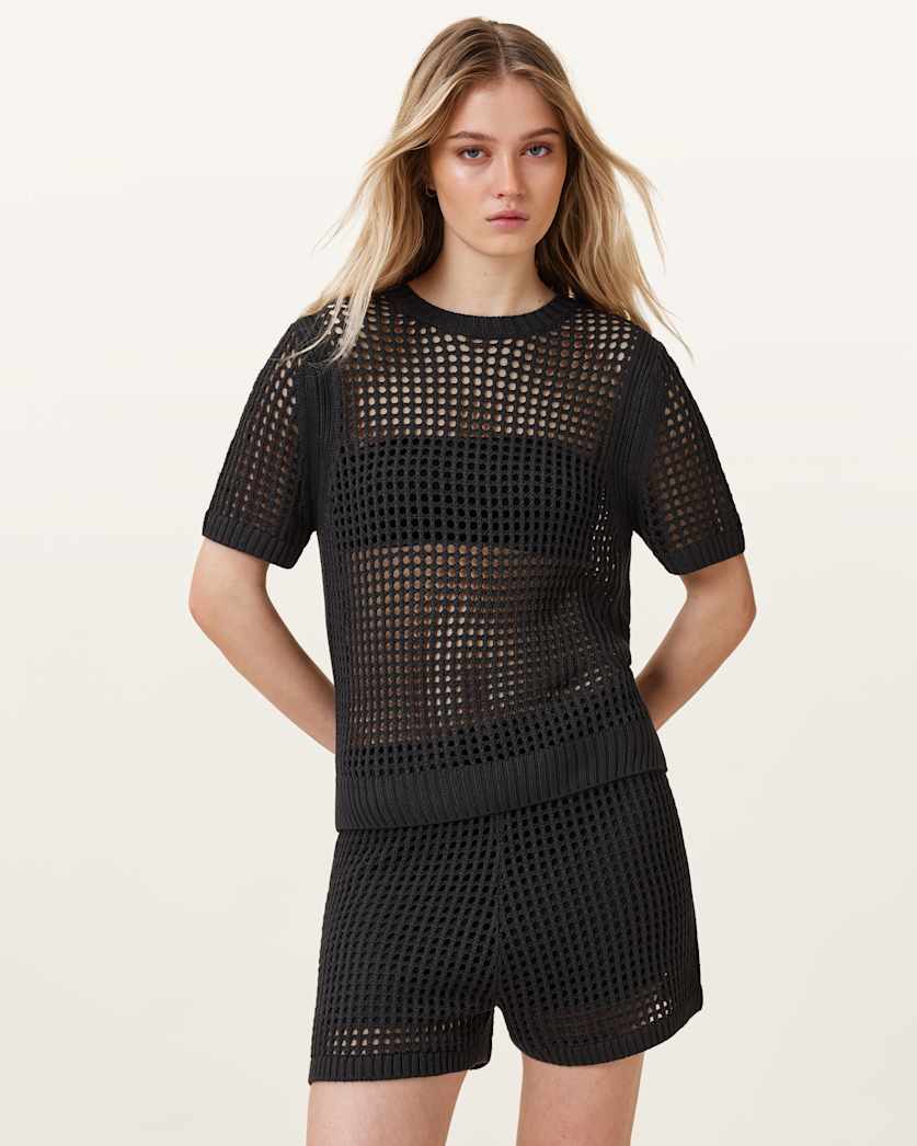 Paloma Open-Knit T-Shirt
