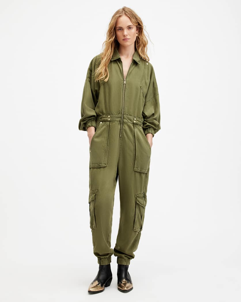Freda Relaxed Fit Denim Jumpsuit